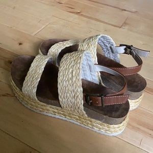 MIA woven jute platform sandals